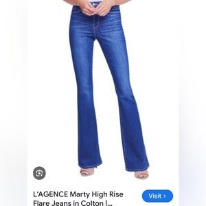 L’Agence Marty Flare Jeans in Colton